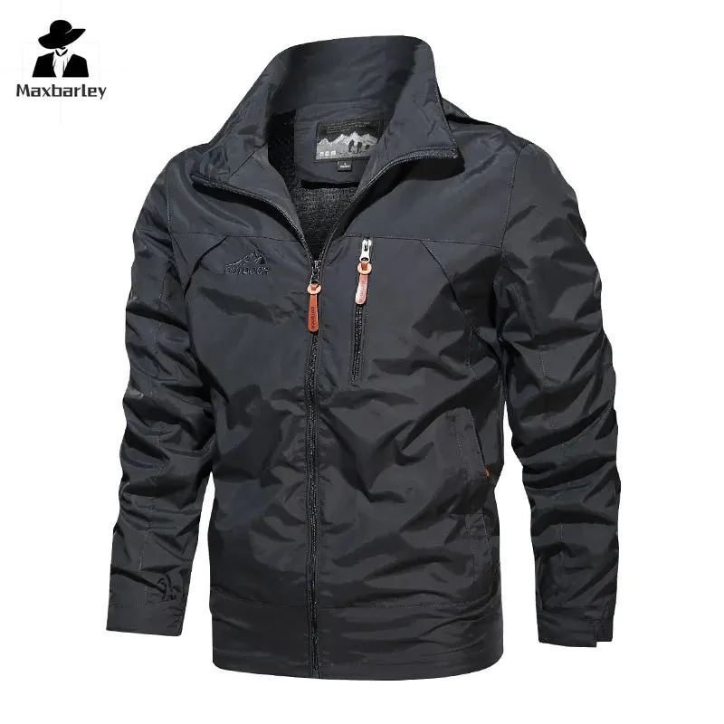 COLD SEASON ™ Autumn Men Outdoor Windproof Jackets Hooded Coat Camping Fishing ,Male Breathable Casual Jacket 5XL