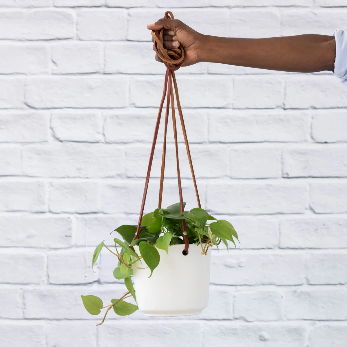 Emerson Leather Matte Hanging Pot