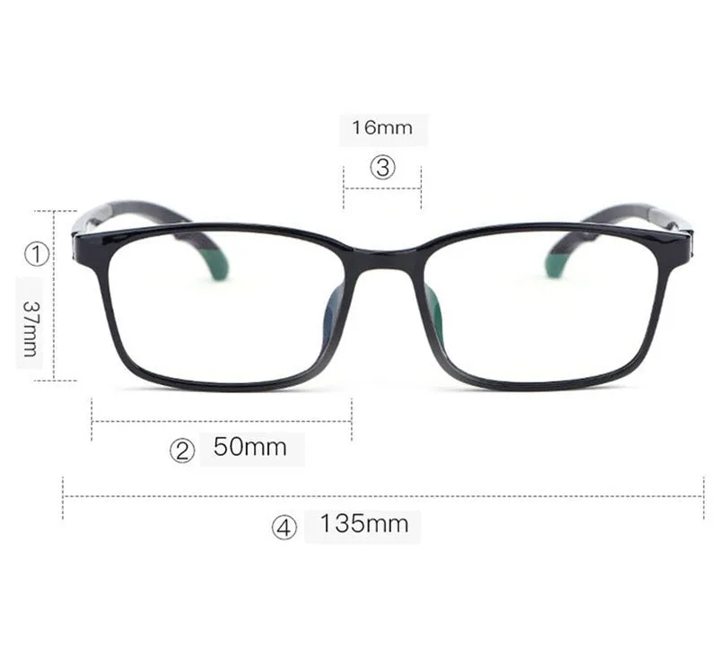 Handoer Men's Full Rim Square Acetate Eyeglasses 5106