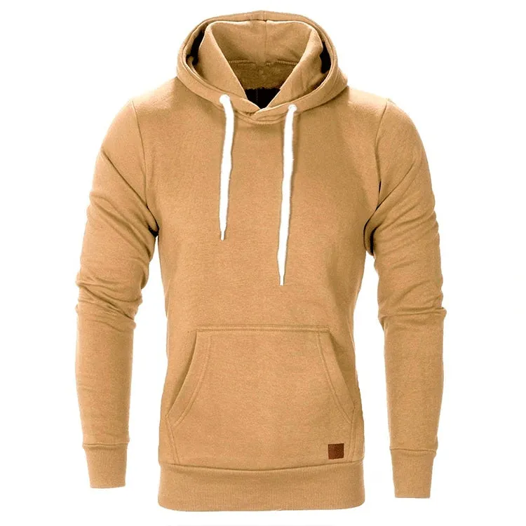 Knitted Men's Sweater Casual Hooded Pullover