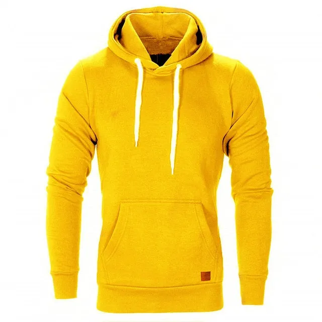 Knitted Men's Sweater Casual Hooded Pullover