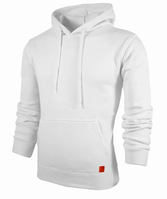 Knitted Men's Sweater Casual Hooded Pullover