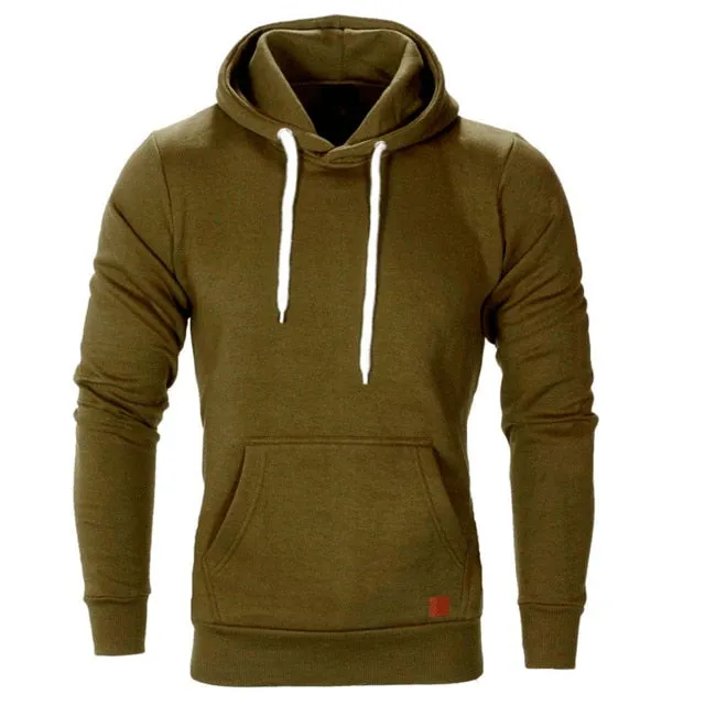 Knitted Men's Sweater Casual Hooded Pullover