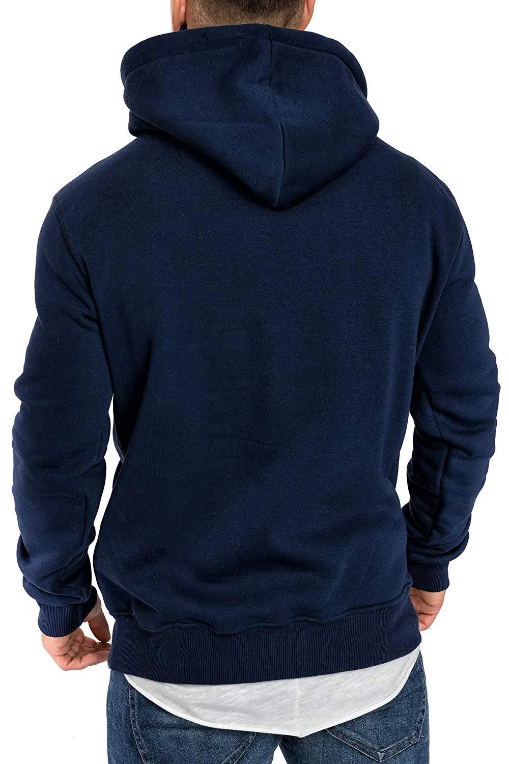 Knitted Men's Sweater Casual Hooded Pullover