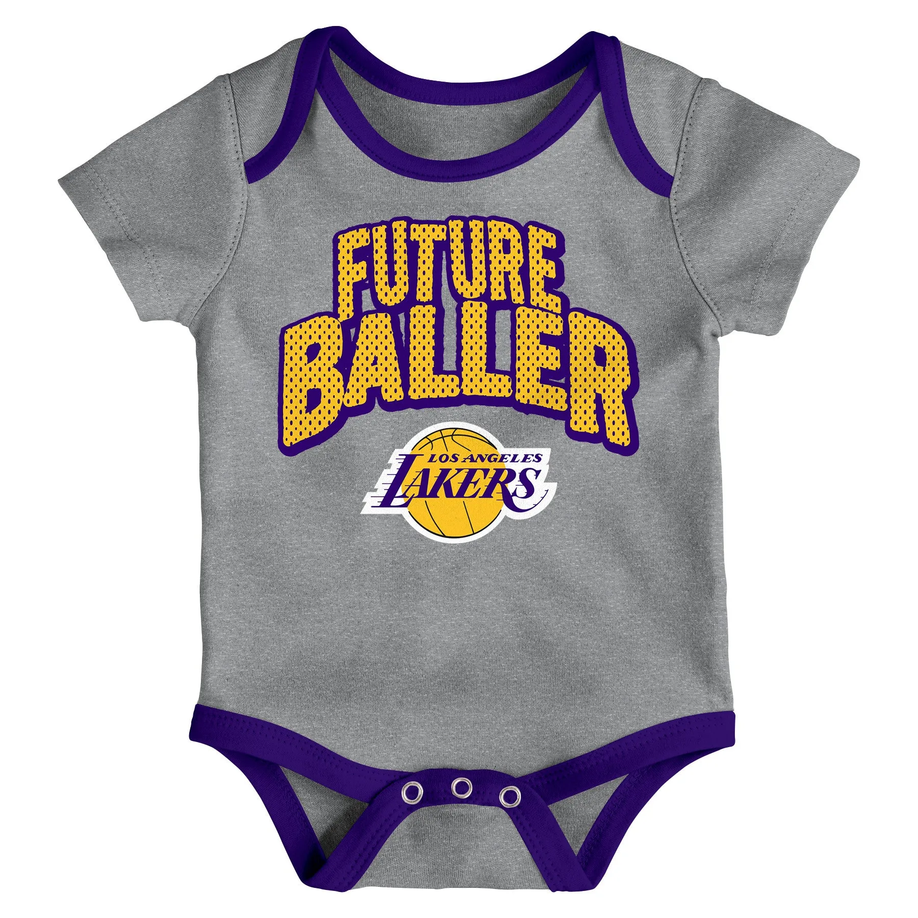 Lakers Future Baller 3-Pack Bodysuit Set