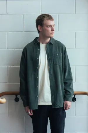 Men at Work Fat Cord Shirt - Thyme
