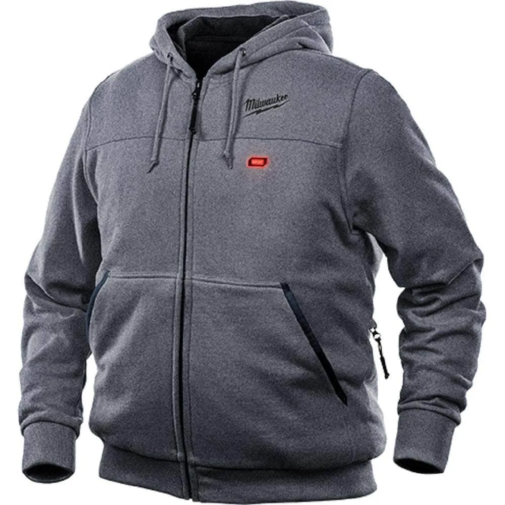 Milwaukee M12HHGREY9-0 12V Cordless Grey Heated Hoodie Jacket (Skin Only)