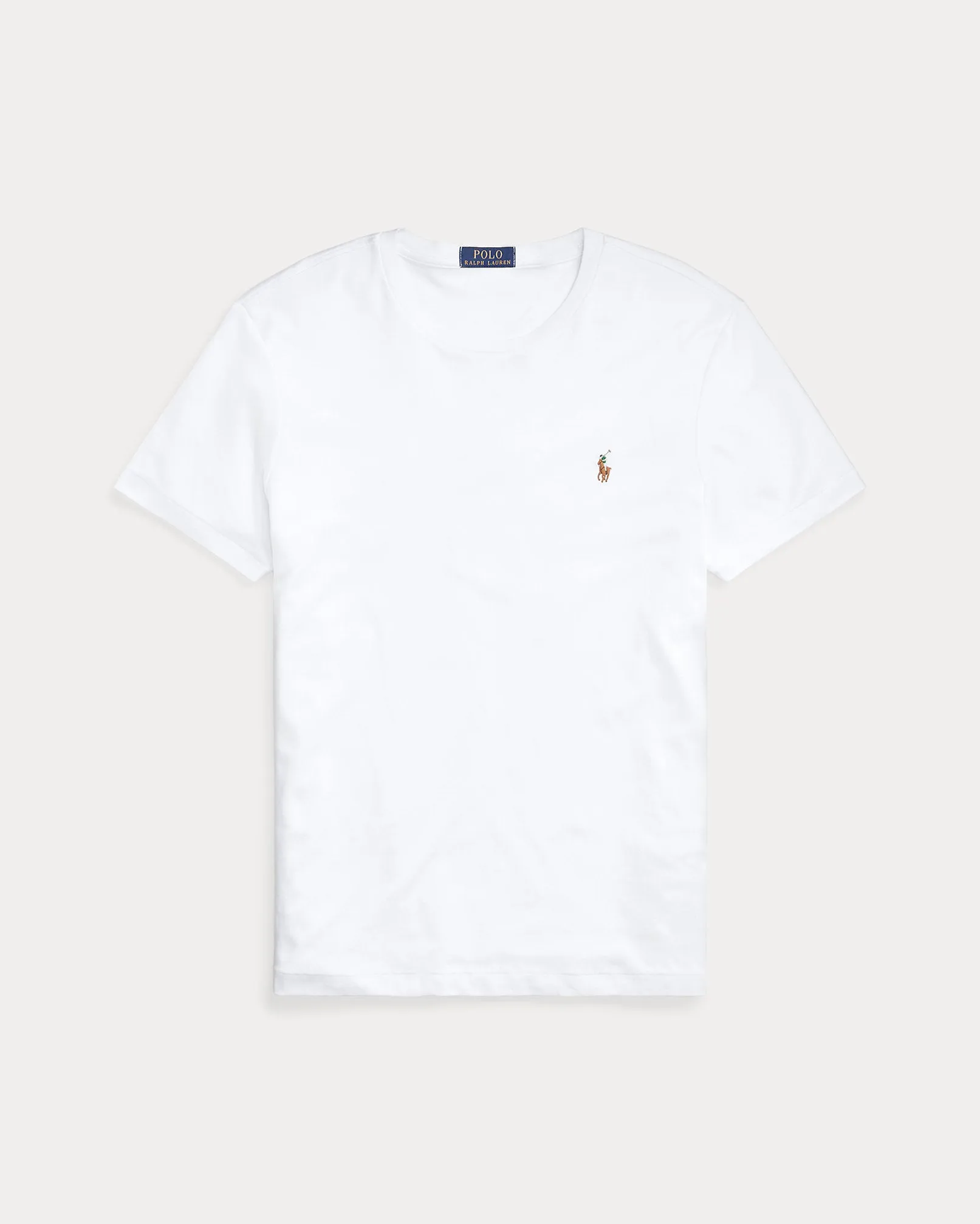 Ralph Lauren Custom Slim Fit Interlock Soft Cotton T-Shirt | White