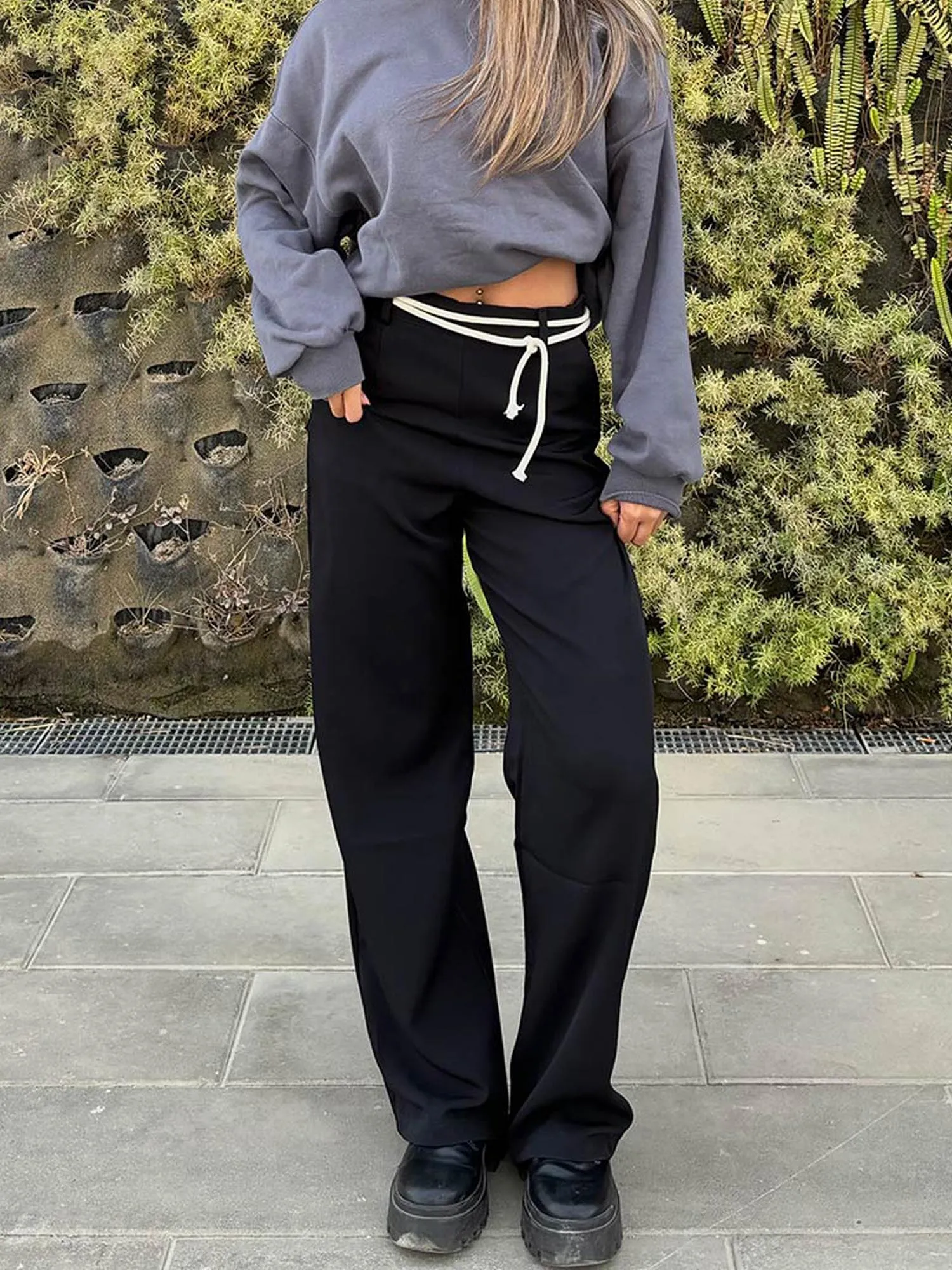 Rope Belt Pants - Pieces Of Her