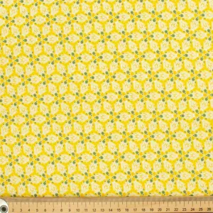 Spring Blooms Collection #03 Yellow Floral Cotton Prints