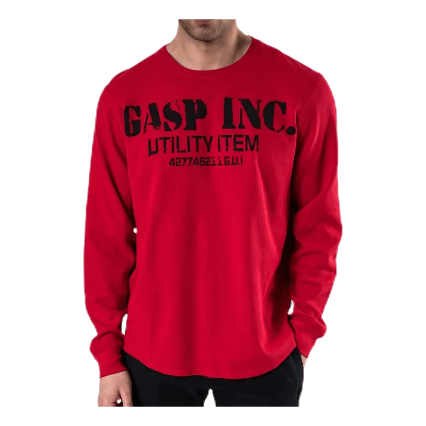 Thermal gym sweater Red