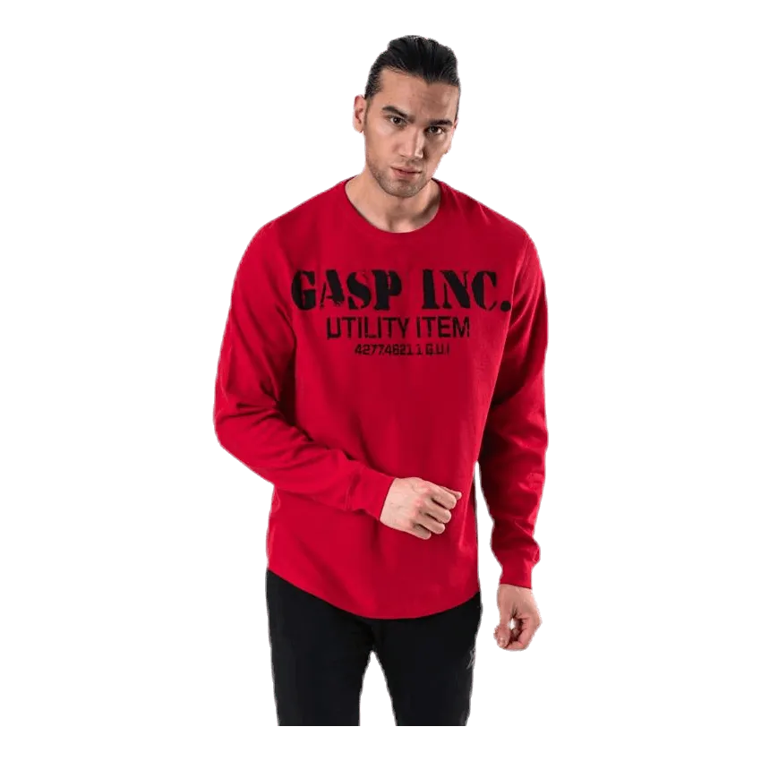 Thermal gym sweater Red