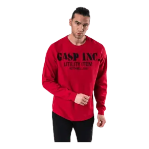 Thermal gym sweater Red