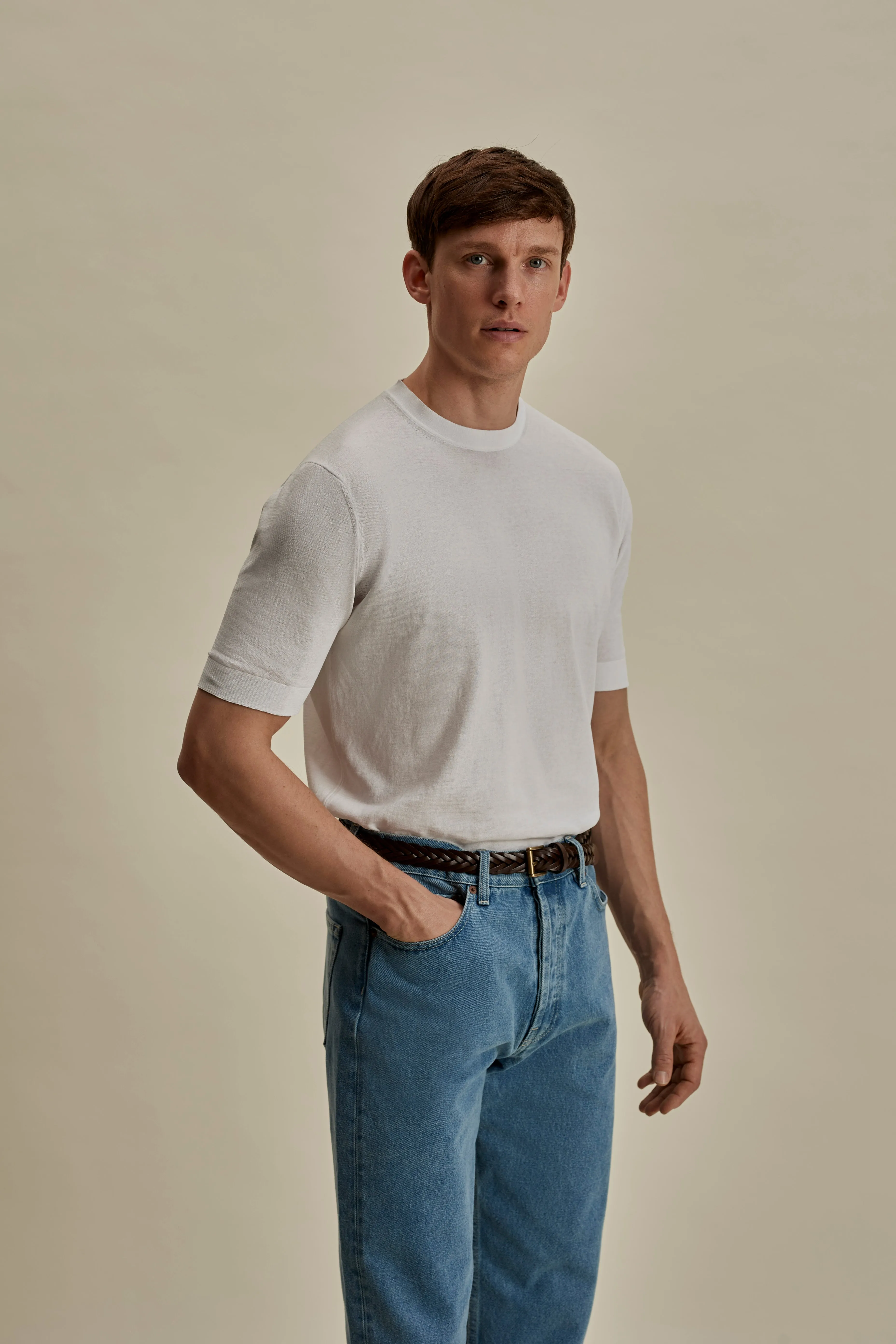 Woven Leather Belt