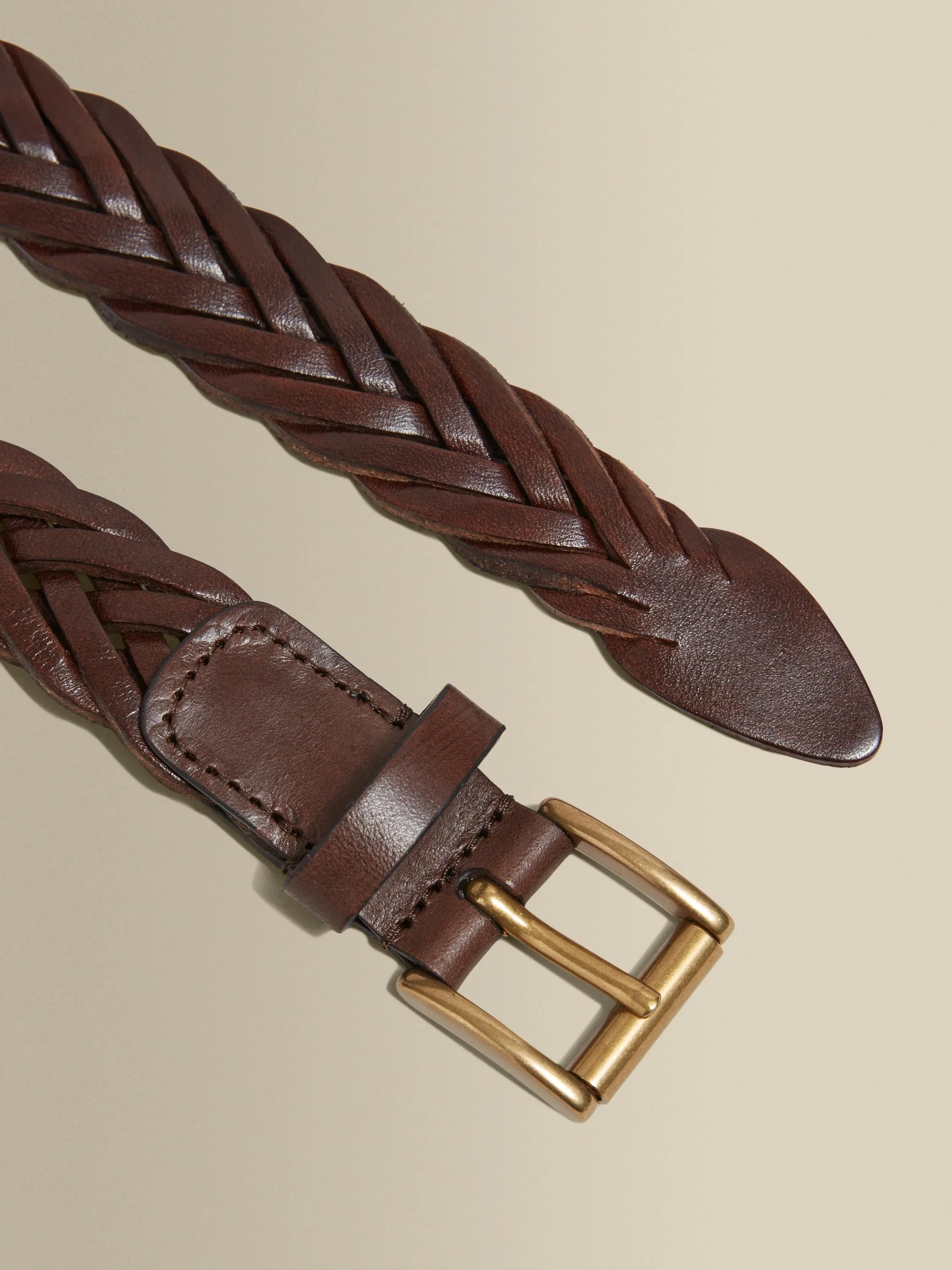 Woven Leather Belt