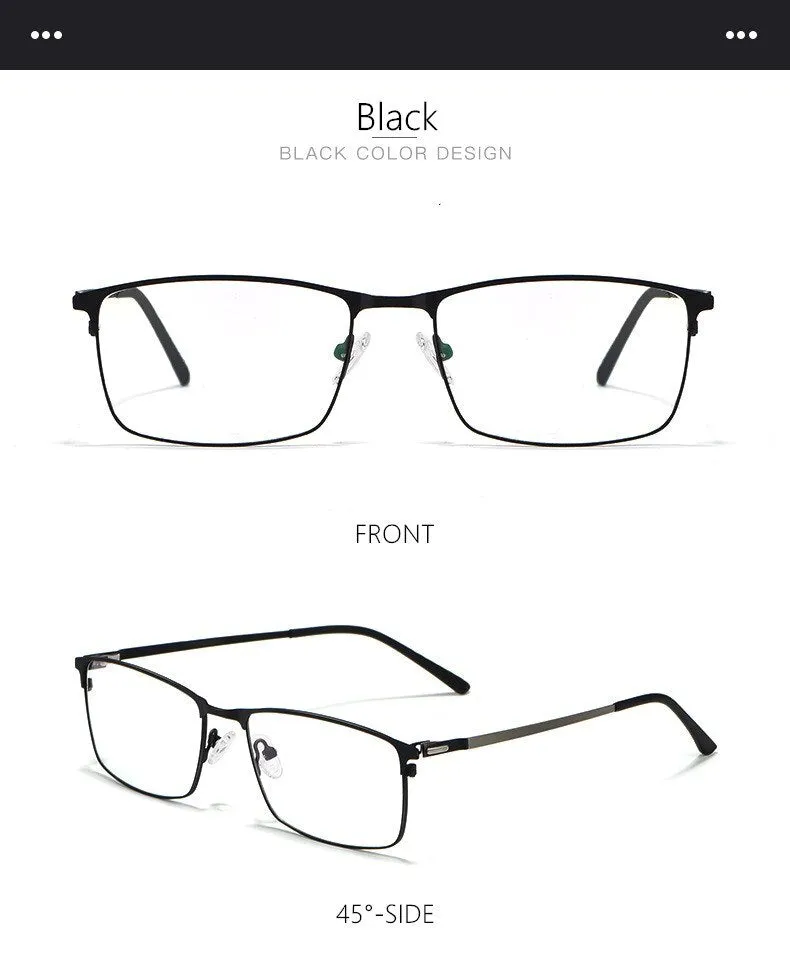 Yimaruili Men's Full Rim Alloy Frame Eyeglasses P9847
